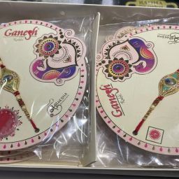 Designer 90000 Silver Rakhi Set-image-17