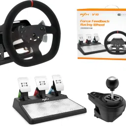 HG WORLD PXN V10 Pro Gaming Car Racing Steering Wheel 270/900° Racing Simulator withMotion Controller-5