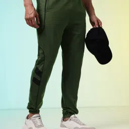 Men Solid Green Track Pants-image-63
