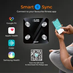 beatXP SmartPlus BMI Ace + 13 Body Parameters|Bluetooth App Weighing Scale image 3