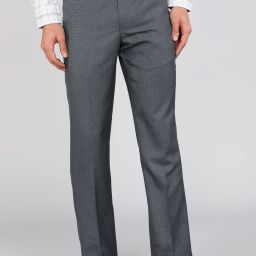 Men Regular Fit Grey Polyester Trousers-image-73