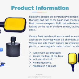 AdonElectronics Water Level Controller with 2-Float for START/STOP ButtonType SubmersibleStarter Wired Sensor Security System image 5