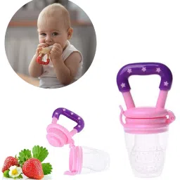 mahadev enterprises Fruit/Food Feeder/Pacifier/Nibbler with Silicon Mesh in Box Packing Feeder image 2