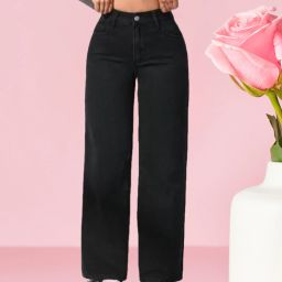 Women Regular Mid Rise Black Jeans-image-59