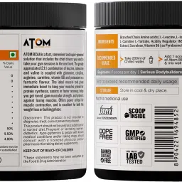 as-it-is nutrition ATOM BCAA 250g for Energy Burst & Athletic Performance, Apple Cinnamon BCAA image 3
