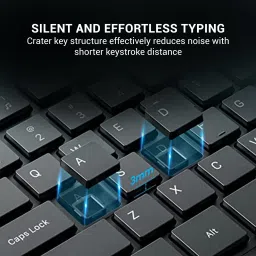 Ant Value FKBRI02 / Spill-Resistant, Silent Keys, 1200 DPI Mouse &�Keyboard�Combo Wired USB Standard Desktop Keyboard Compatible with Desktop, Laptop, Mac image 2