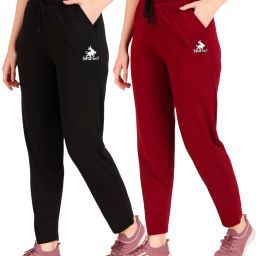 Pack of 2 Women Solid Black Track Pants-image-51