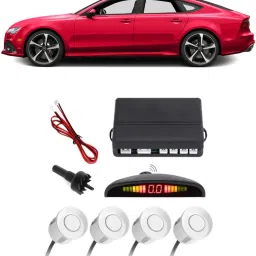 GS28 Silver Car Reverse Parking Sensor with LED Display 4 Sensor G28 Parking Sensor-18