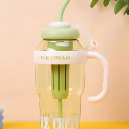 Large Capacity Trendy Ice Cream-Themed Sipper with Handle Leakproof & Durable 1400 ml Flask-image-44