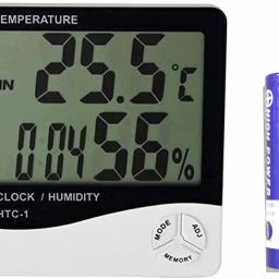 Meter One Indoor Room Humidity Tester with Clock large line LCD display High Accuracy LCD Display Thermometer All-in-One Digital Moisture Measurer-19