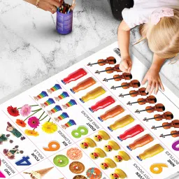 go woo Pack of 2 Alphabet and Numbers 1-10 Educational charts with Lamination image 5