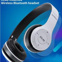 techpunch TREND BLUETOOTH HEADPHONE WITH BLUETOOTH 4.2 FOR ALL COMPATIBLE DEVICE Bluetooth & Wired Headset image 2