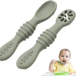 First stage - Soft tip Silicone Training Spoons ,Toddler Weaning Spoon- Soft tip Silicone Training Spoons-21