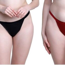 Pack of 2 Women Bikini Black, Maroon Panty-image-32