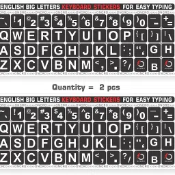 ONCRO Language Typing font English keyboard sticker for laptop alphabets stickers keyboard sticker Laptop Decal 15-picture-15