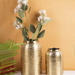 Aluminium Cylindrical Shaped Vase Set Of 2 Pcs By Market 99-picture-21