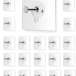 Self Adhesive Strong Sticky Wall Hooks for Hanging Kitchen, Bathroom Accessories Hook 20-18