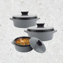 CASSEROLE SET COMES WITH 3 DIFFERENT CAPACITY FOR EVERYDAY USE AT HOME Pack of 3 Thermoware Casserole Set-image-10