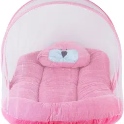 Nylon Kids Washable Velvet Baby Bedding Set With Fold able Mattress Mosquito Net-7