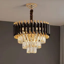 baslash 400 MM Black Mamba Round Chandelier For Living Room Bed Room Chandelier Ceiling Lamp-picture-35
