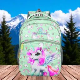 Medium 24 L Backpack Colorful Cartoon Print Kids School Backpack | Lightweight & Spacious | Age 3-9-image-19