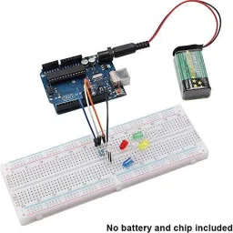 electrobot DIY Ultrasonic Distance Sensor Starter Kit for UNO R3, LCD1602, Breadboad Educational Electronic Hobby Kit image 5
