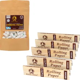 King Size Smoking Rolling Papers(Pack Of 5 *33 Leaf) With Mint Filters 100 Pc Smoking Cessations-image-60