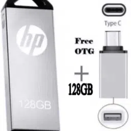 HP V220WZ 128 GB Pen Drive Compatible with Audio Player, Desktop Computer, Gaming Console, Mobile, Laptop, Television USB 3.0 Metal Case-22