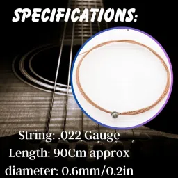 mocking bird Acoustic Guitar 3rd G Strings Set of 5 Stainless Steel Guitar G Strings Set With 5 Picks Guitar String image 4