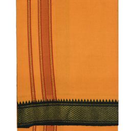 TUNI MANI 2.0meter SPL Padayappa Jari Border Cotton Dhoti Solid Men Dhoti-image-26