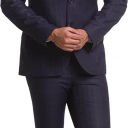 Men 2 PC Suit Checkered Suit-image-77