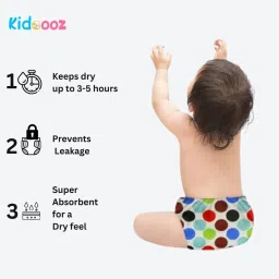 kidoooz Kids Cloth Diaper With Insert pads pack of 1 image 2
