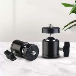 POZUB Tripod Mount Camera Head Ball Adapter Phone holder mount for Camera 1/4" Screw Tripod Ball Head, Tripod Clamp, Tripod Bracket, Tripod Kit, Monopod, Monopod Kit, Tripod image 4