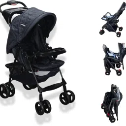 Foldable Baby Stroller for 0-3 Years–One-Touch Fold,3Position Recline Stroller-10