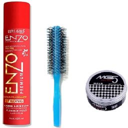 Suthar's Enzo Hair Style Spray Net Red 420 ml with MG5 hair wax & round hair comb(multi) Personal Care Appliance Combo-image-53