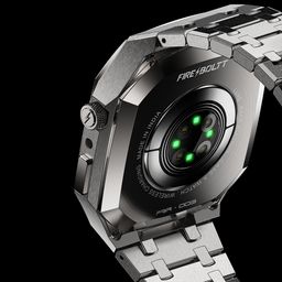 FIRE-BOLTT Elemento Smartwatch with Bluetooth Calling (49.5mm Always On Display, IP68 Water Resistant, Silver Strap) image 4