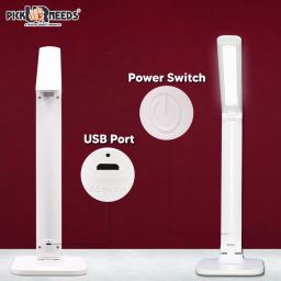 make ur wish Rechargeable Study table lamp Foldable With Touch Sensor Lithium Battery Dual Power Backup Study Lamp image 3