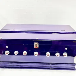 khalsa musical musical instruments Harmonium - & Kids, 7 Stopper, 39 Keys, 2 Reeds (Bass- Male) 3.2 Octave Hand Pumped Harmonium-picture-29