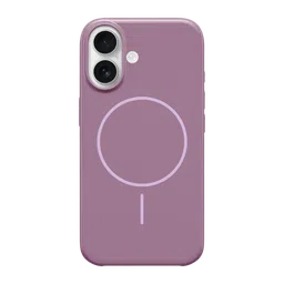 Apple Beats Hard & Soft TPU & Polycarbonate Back Cover for Apple iPhone 16 (MagSafe Compatible, Sunset Purple)-image-83