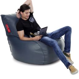 XXL Premium Leatherette Mambo Lounger Bean Bag With Bean Filling-image-75