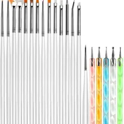 Nail Art Design Dotting pen with Painting Brush Set Kit -20 Pieces-image-43