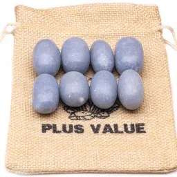 Angelite Stone Pebbles 100gm – Reiki Healing Crystal Stone Regular Asymmetrical Crystal Pebbles-image-72