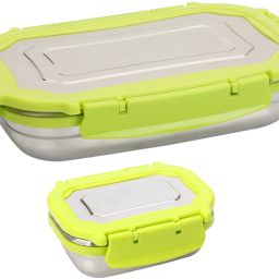 Stainless Steel Leak Proof, Airtight Lunch Box for Office, School(1000 ml) 2 Containers Lunch Box-image-38