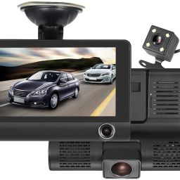 BNK Car Dash Cam Front and Inside Video Recorder Rear Camera Dual Dash Cam Security Camera-image-36