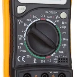 MAS830L Electronic Meter Tester Used To Measure Dc Voltage, Ac Voltage, Dc Current, Resistance, Ohm Volt Amp & Diode Detection Voltmeter Multimeter Multitester with Rubber Sleeve Protection + LCD Screen + Blue Backlight + Stand + Battery + Testing Probe Leads Handheld Portable UNITY HAYOUE MAS 830L Digital Voltage Tester-24