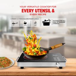 warmex home appliances 2200 W Induction Cooktop Touch Panel image 3
