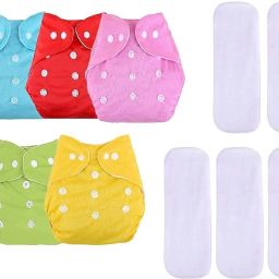 Washable & Waterproof Nappy With Insert 5+5 Adjustable For Age 0 - 36 Months.-7