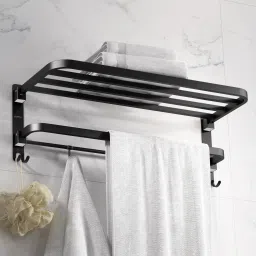 Towel Rack for Bathroom/Towel Bar/24Inch Towel Holder with Towel Rod/Towel Stand Black Towel Holder-image-52