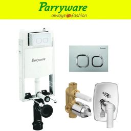 Half Frame Concealed Cistern, with divater body upper crust set of 1 pic 202 Dual Flush Tank-image-51