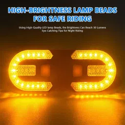 amicivision Wireless Tail Light for Bicycle, 38 LED Rechargeable Lights with Remote Control LED Rear Break Light image 4